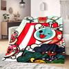 Taiko Zeichentrickfiguren Reise Picknick Flanelldecke für Schlafzimmer Sofas Betten Stühle Heimdekoration Tolle Geschenkidee Alle Jahreszeiten