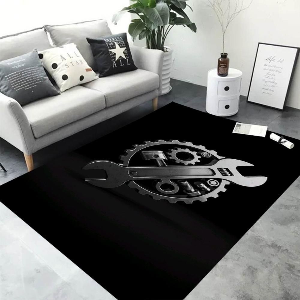  Racing Flywheel Print Rug Fashion Yoga Mat Bedroom Decorative Rug Living Room Bathroom Decorative Floor Mat Birthday Gift
