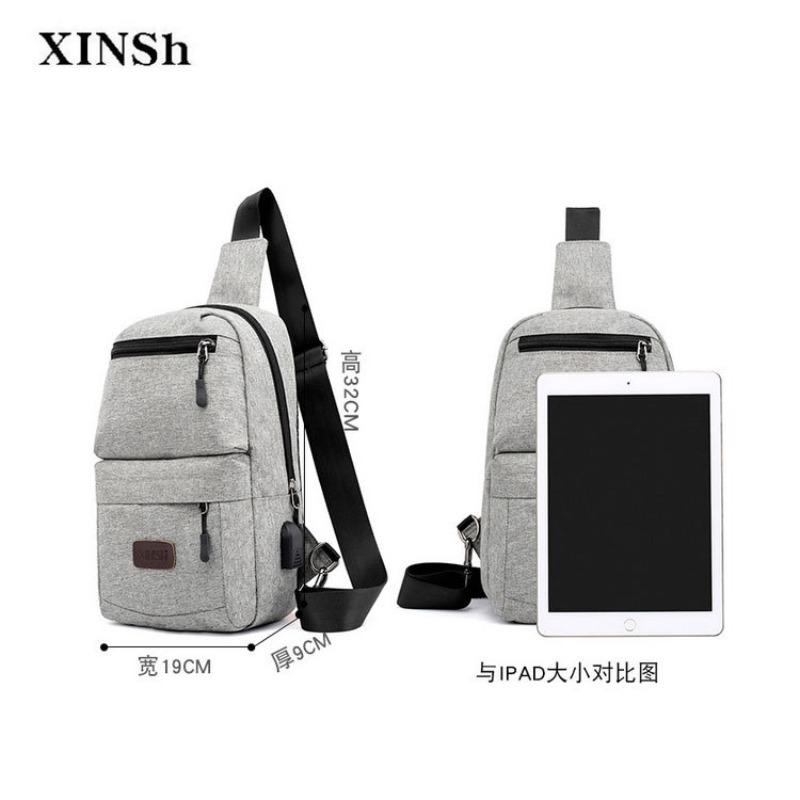 New multi-functional waterproof breast bag, men's and women's casual outdoor running fitness bag, single shoulder oblique span bag