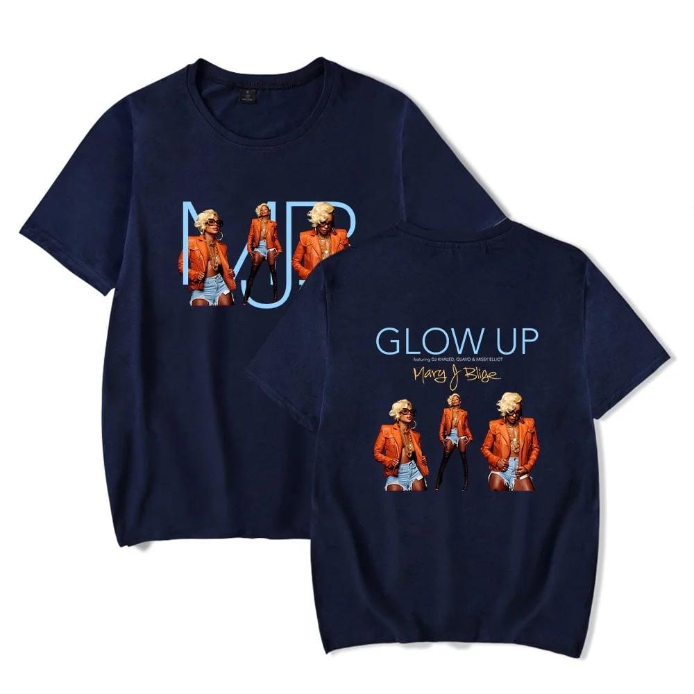 

Mary J Blige TShirt Merch Women Unisex Crewneck Short Sleeve Fashion Casual Summer Tee 4XL