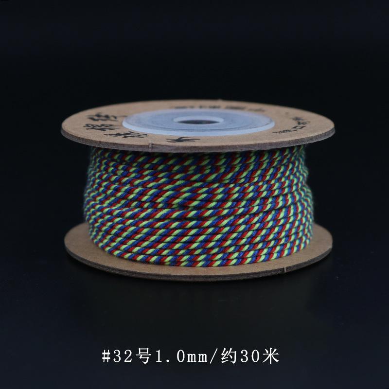 Filo di Cotone Tibetano Strofinato a Mano, Braccialetti Intrecciati a Mano, Stelle Luna, Perle Bodhi Buddha, Nappe, E Fili da Gioco
