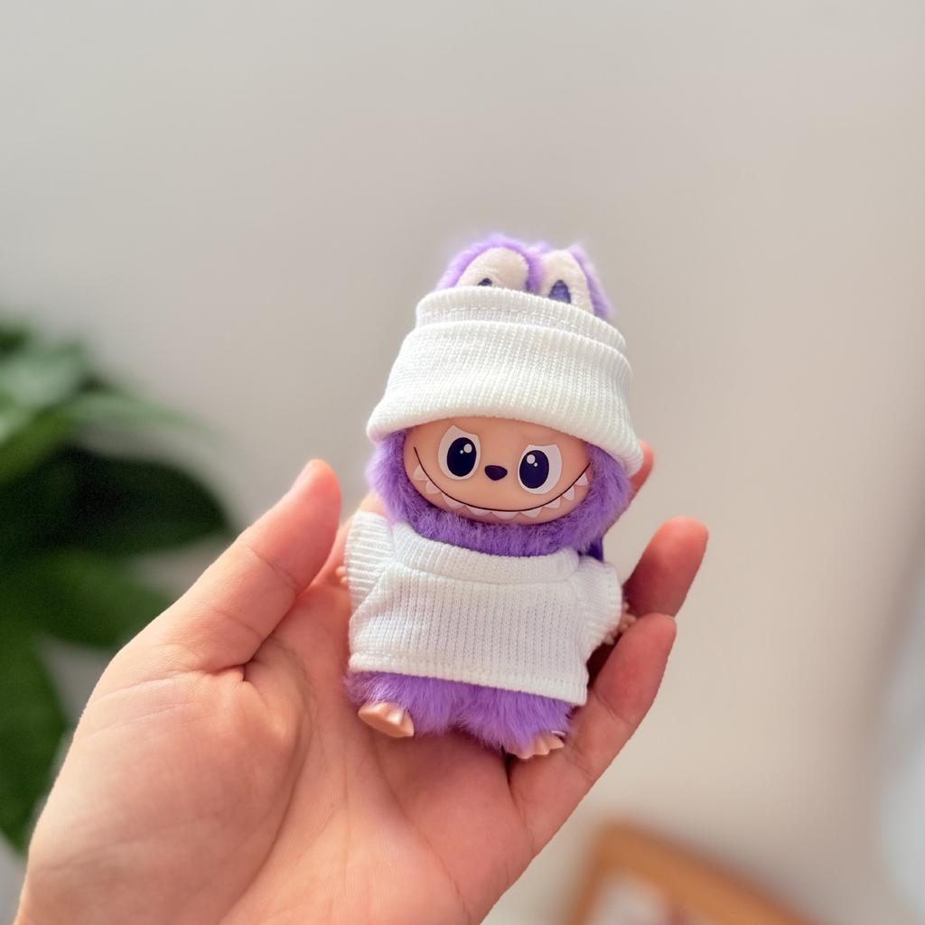 Mini Version 4.0 Vinyl Face Plush Blind Box Doll Clothes Christmas Set Small Nose Gaga Heart Bottom Password