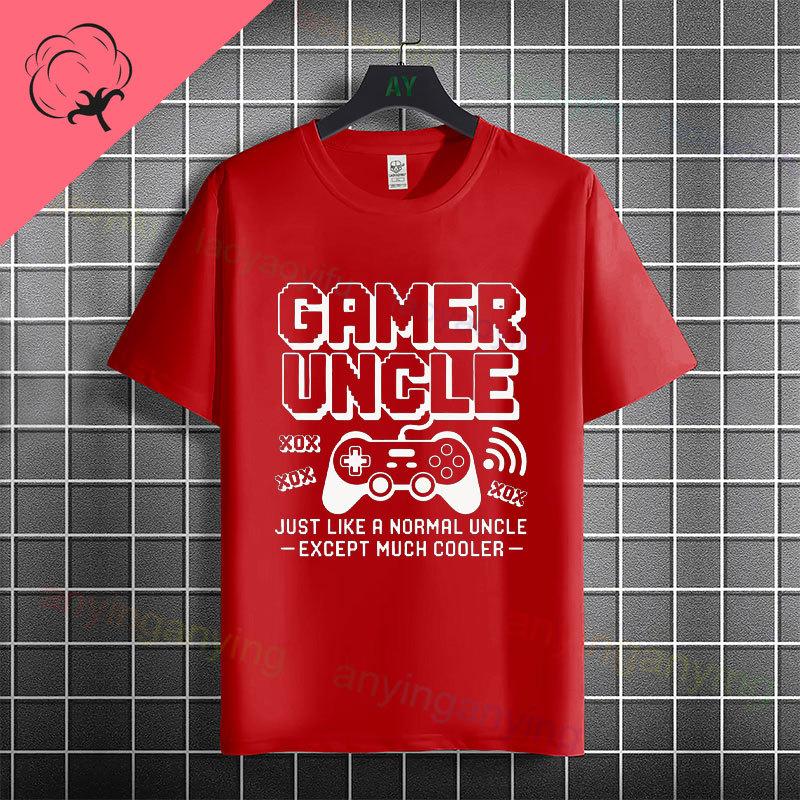 Funny Uncle Level Unlocked Graphic Tshirt Casual Fashion Streetwear 100 Cotton Short Sleeve Crew Neck Tshirt Perfect For Gift