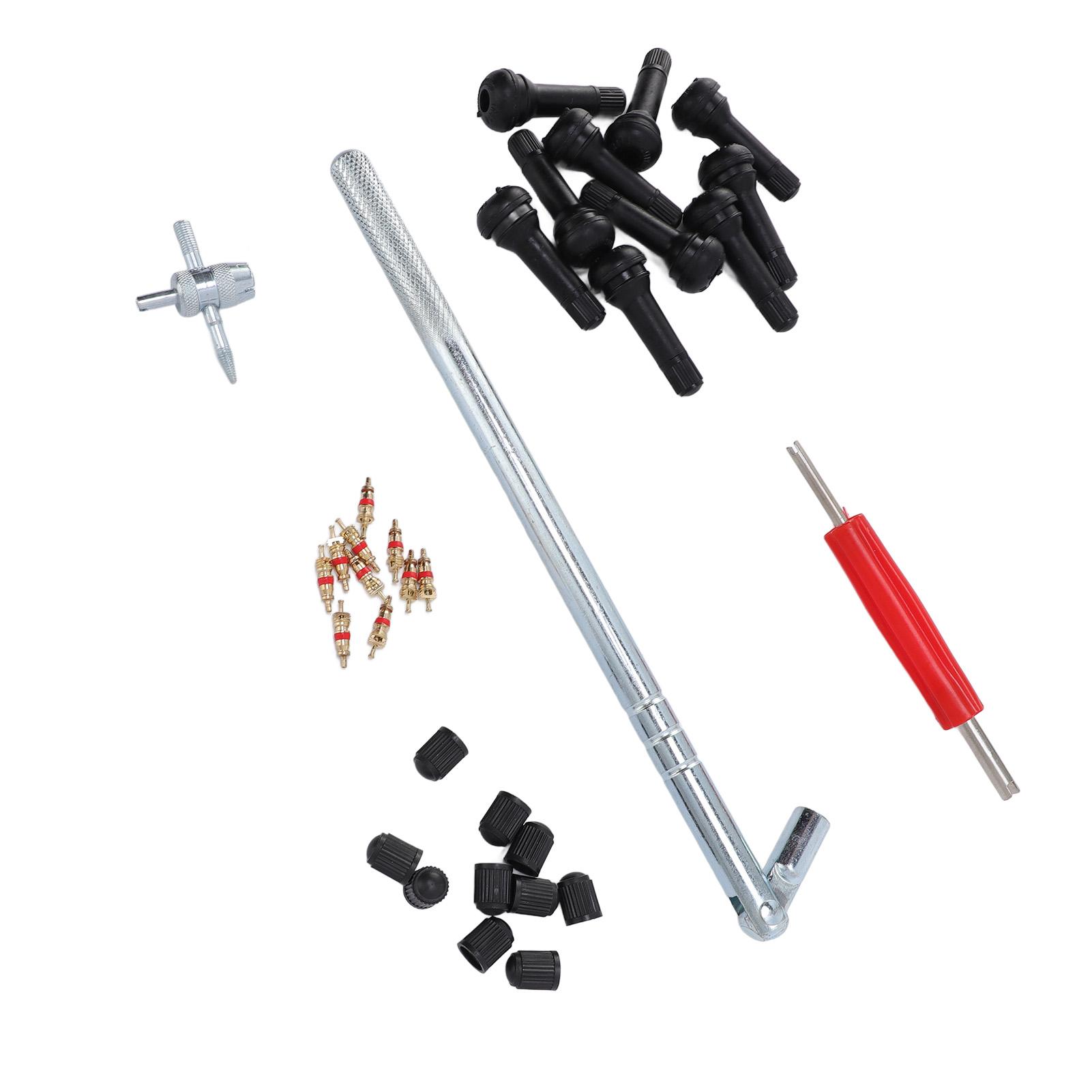 

Набор для установки золотников 33 шт. Легкое использование, герметичный, ниппель клапана, комплект колпачков для клапанов для велосипеда