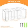 7Slot Storage Box Week Label Dispenser Acrylic Wallmount Transparent Box Versatile Sticker Roll Dispenser for Home School Office