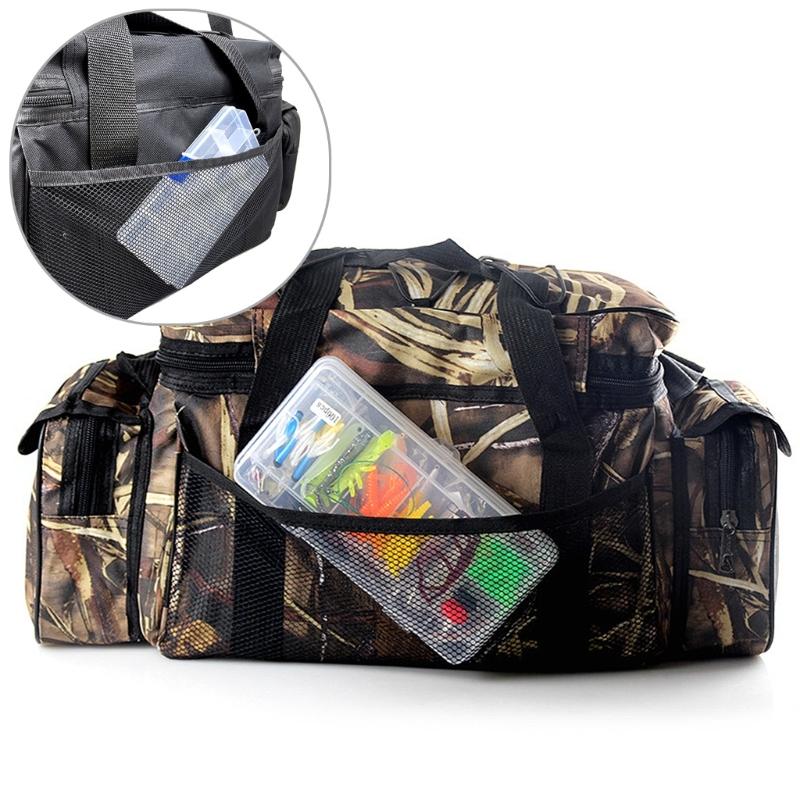 Large Capacity Fishing Bag Waterproof Multifunctional Lure Waist Pack Outdoor Shoulder Bag Fishing Tackle Bags Lure Bag