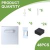 Secure Adhesive Mounting Hangers set easy installs Adhesive Hanging Plates Adhesive Metal Hanger for Art & Photo Displays