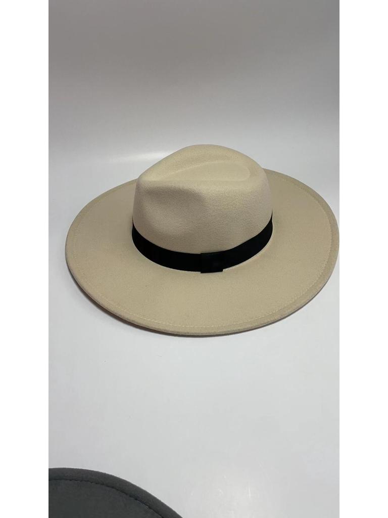 Retro Shanghai Fedora mit breiter Krempe: Unisex Frühling/Herbst Jazz Panama Hut in Wolloptik