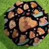 1pc Hamster Party Pattern Umbrella Design Automatic Opening and Closing Umbrella, High-quality Travel Umbrella,  c1128048