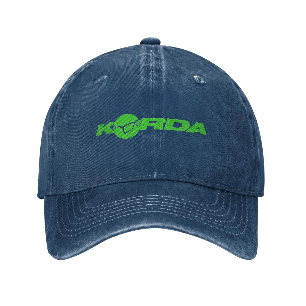 Korda Fishing Logo Denim Baseball Caps Snapback Baseball Hats Breathable Casquette Outdoor for Men's And Women's