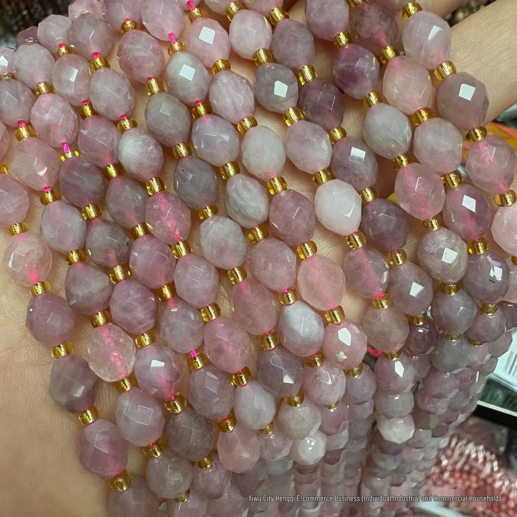 6x8mm Faceted Oval Natural Stone and Crystal Beads for DIY Jewelry