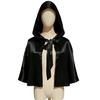 Premium Satins Hooded Cape Medieval Costume Cloak Anime Cosplay Wrap For Theater Production And Fantasy Event