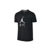 Jordan T Shirts Men's Black Crew Neck Moderate Straight Fit 823627-011