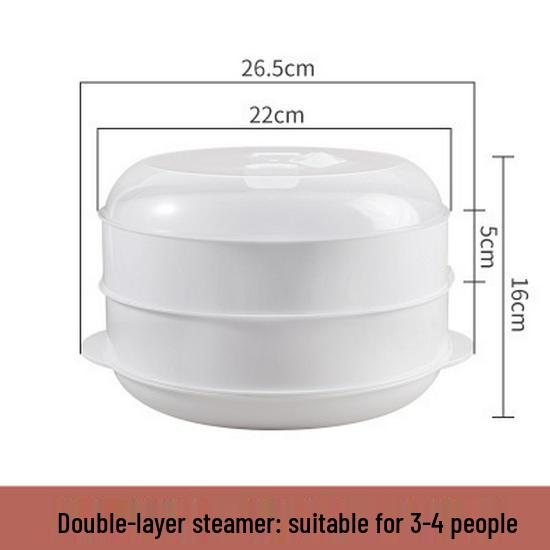 

Многоярусная пароварка для микроволновой печи: Пластиковая пароварка с крышкой для разогрева маньтоу - Универсальная бытовая утварь