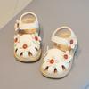 New Walkers Fashion Versatile Comfort Baby Girl Shoes Soft Soled Anti Slip Minimalist Baby Shoe Floral Retro Flat Sandal Newborn
