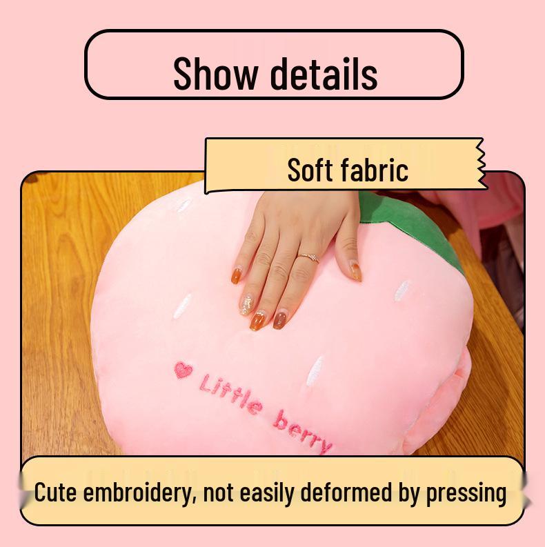 Fruit Animal 3-in-1 Pillow Blanket: Dual-Use Nap Pillow, Car Cushion, and Air Conditioning Blanket