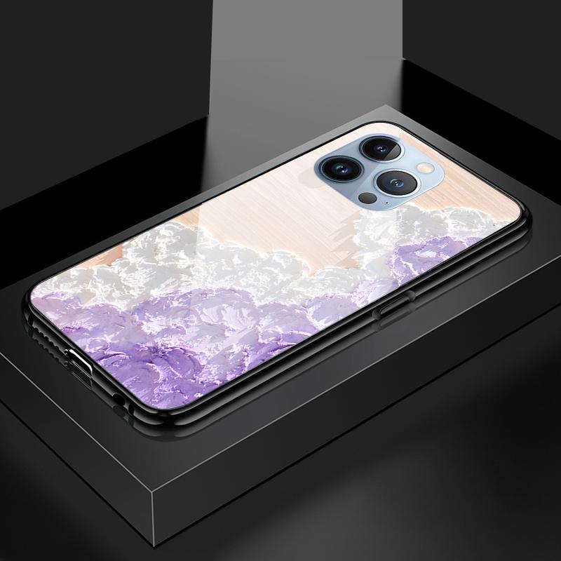 Tempered Glass Phone Case For OPPO Reno13 Reno14 Realme 11 12Pro 14 GTNeo6 C21Y C53 C75 OnePlus Nord2 NordCE3Lite Soft Edge Shockproof Smooth Shell