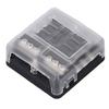 6 Way Box, LED Display, 32V Carrier for Car, Boat, Truck, with Waterproof Cover, 100A Highest Input Current