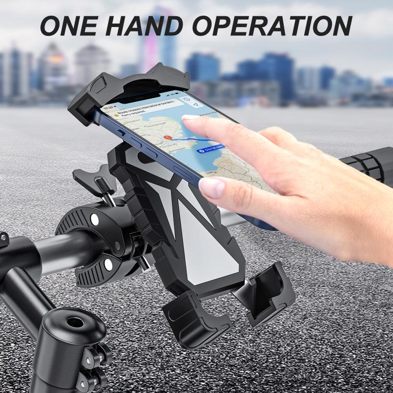 Motorcycle Handlebar Phone Holder Cradle for Most Cellphone GPS Bracket Handlebar for Smart Phone Holder Cradle