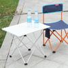 Ultra Light Foldable Aluminum Camping Table Portable Picnic BBQ Desk Small Black