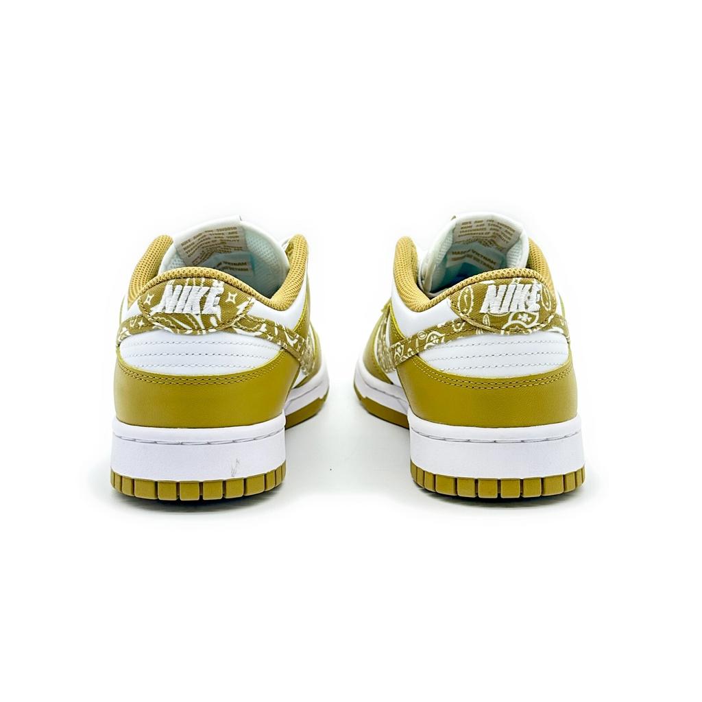 DH4401-104 Nike Dunk Low ESS Barley Paisley White Khaki Brown Beige (Women's)