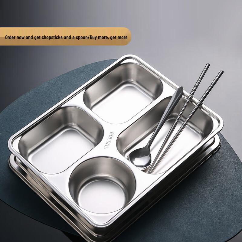 316 Stainless Steel Divided Meal Prep Box