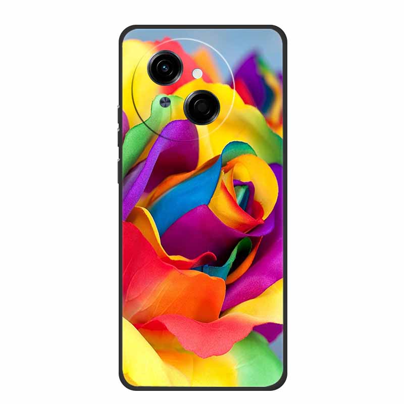 For Tecno Spark 40C Phone Case 6.67" Fashion Photos Black Silicone Soft TPU Case For Tecno Spark 40C Back Cover Cases 40 C Coque