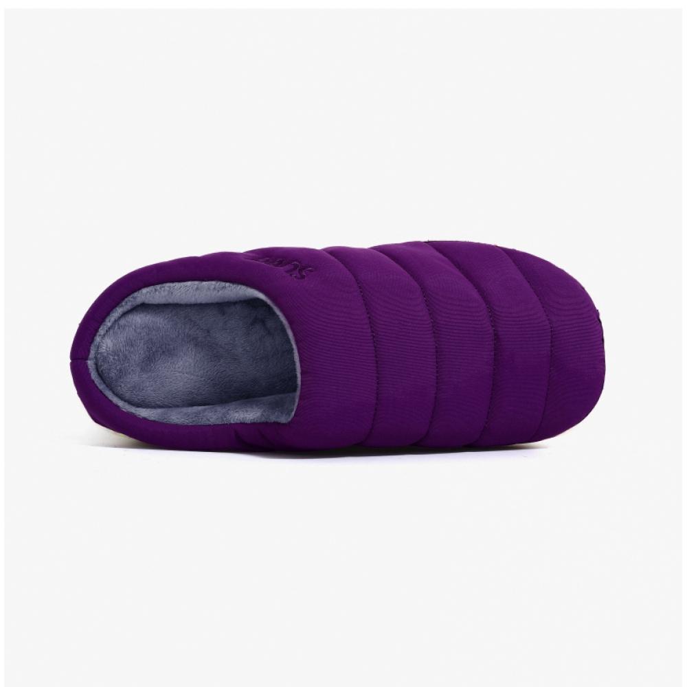 Subu Subu Re  Purple  Sr 03  Recycled Down Brushed Padded Slippers