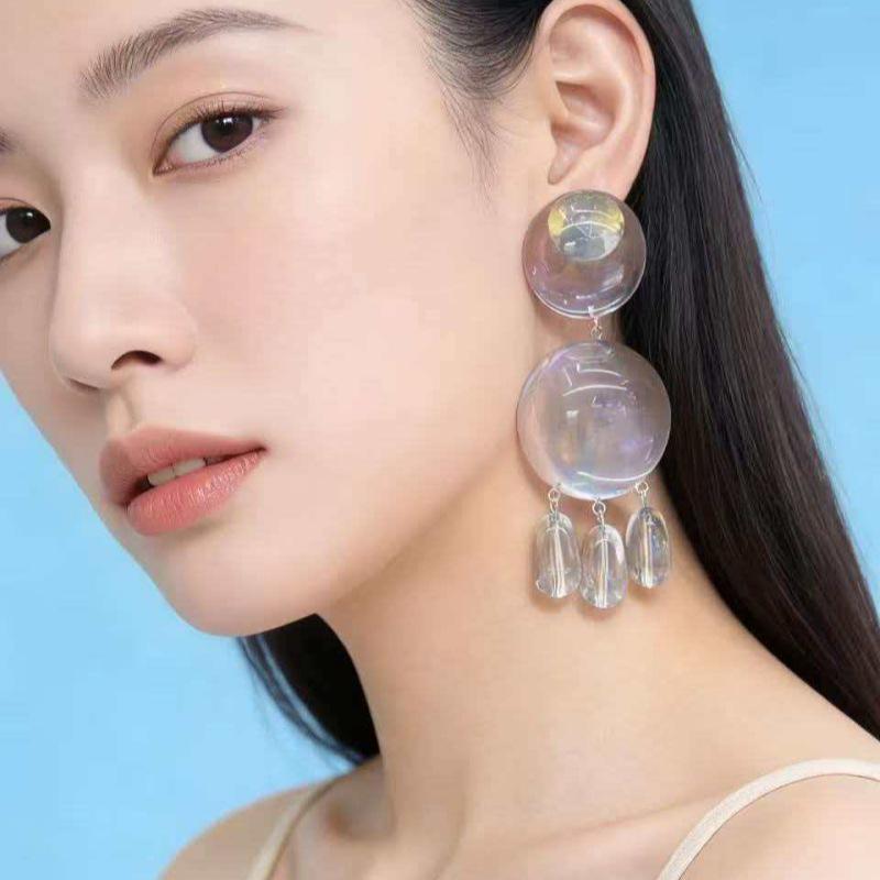 Vintage Black Series Stud Earrings 925 Silver Needle Minimalist High-End Personality Accessories for Women