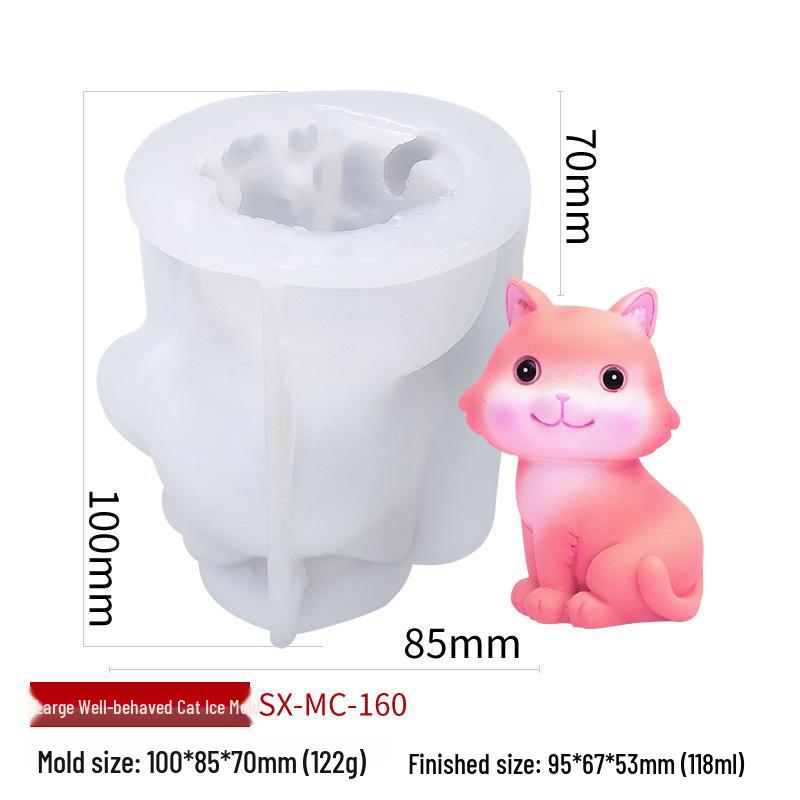 Sanxin Kleiner Bär Silikon Eiswürfel- & Mousseform für DIY Milchtee & Kaffee