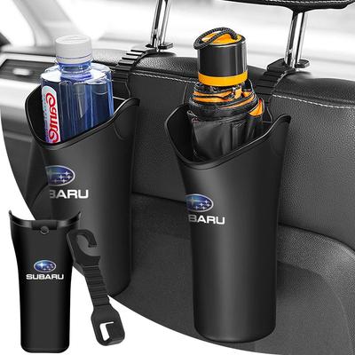 1Pcs Car Storage Box Umbrella Garbage Organizer Bucket For STI BRZ Impreza Forester Legacy Outback Levorg Tribe