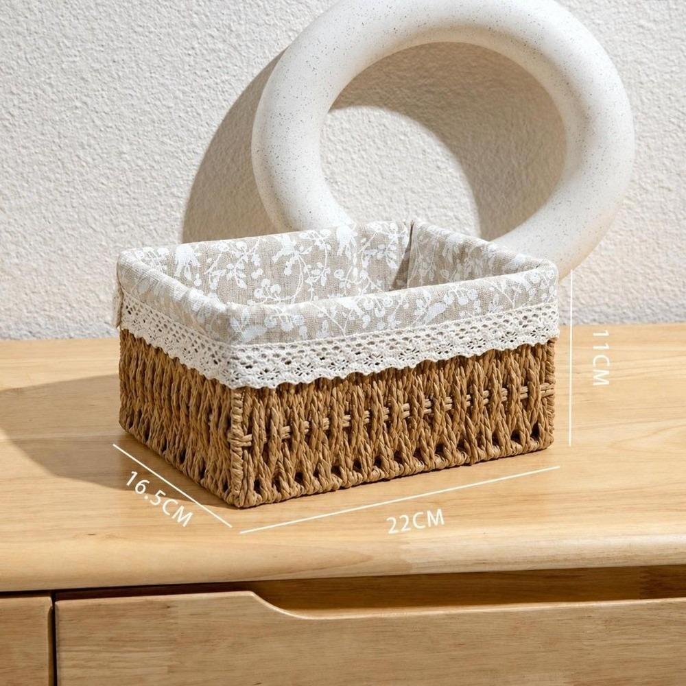 Toy Storage Storage Baskets Imitation Rattan Storage Box New Hand-woven Baskets Home Decor