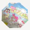 1pc Hello Kitty & Friends Automatic Opening/Closing Umbrella - Portable Three-Fold Design with 8-Bone Iron Frame - Outdoor - Perfect Gift for Fans, Tr