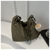 Urban Minimalist Nylon Tote Bag With Large Capacity For Daily Commute And Casual Use