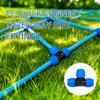 Blue Cap Fastening PE Pipe Quick Connect Fittings Leak Proof Lock Fittings Direct Three-Way Joint for Plumbing And Water Systems