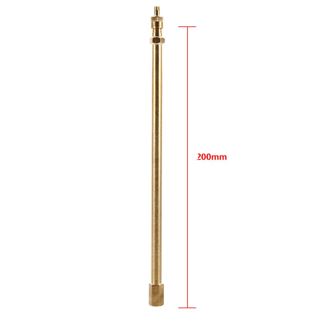 Car Tire Valve Stem Tire Valve Extension Rod Brass Tire Valve Extension Straight Bore for Truck Motorcycle Car 100/140/200mm