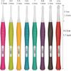 8 Pcs Silicone Soft Grip Online Crochet Hooks Set  For Extra Deep Hook Crochet Needles