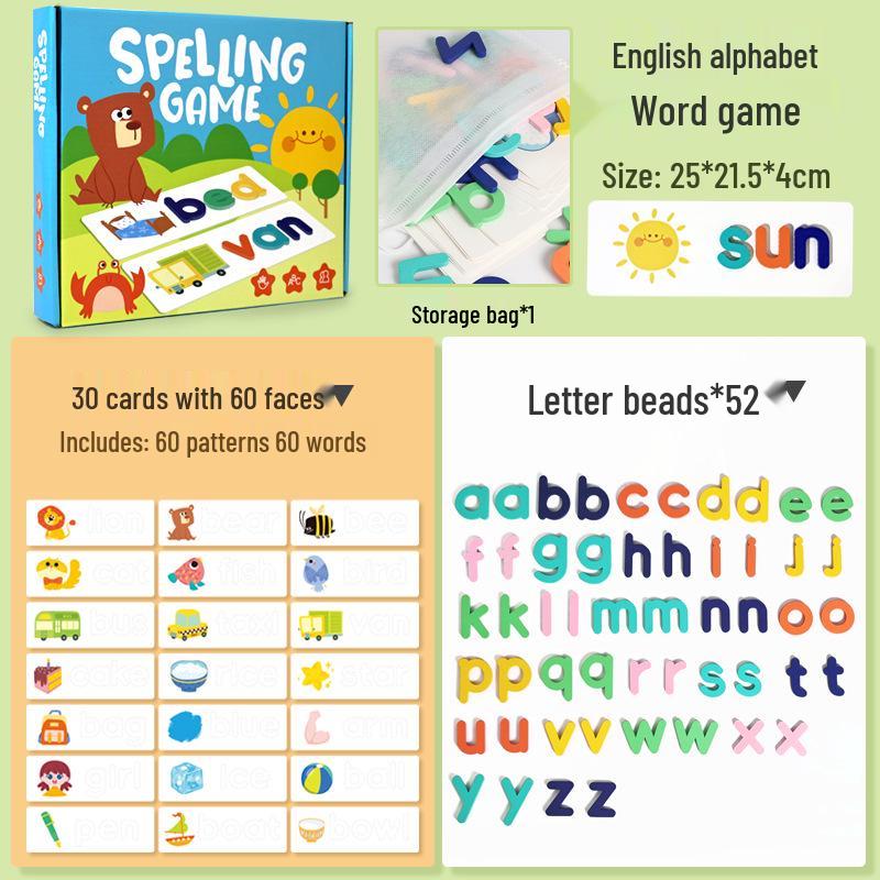 Early Education English Word Spelling Game: Cognitive Puzzle for Children