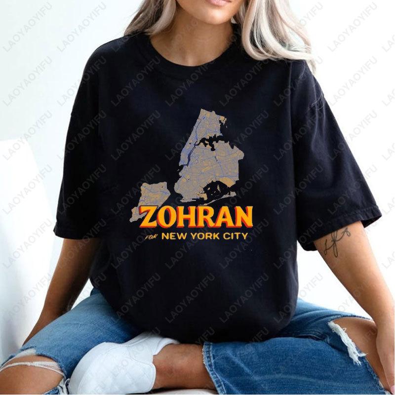 Mayor Mamdani 2025 NYCs First Muslim Mayor Shirt Fashion Progressive Democrats Tees Zohran for New York City Cotton Unisex Tops