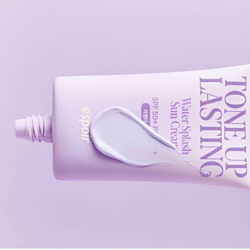 ESPOIR Water Splash Tone-Up Lasting Sunscreen SPF50+ PA++++ Brightening Long Lasting Sun Cream 50ml
