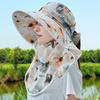 Cappello da Sole Estivo per la Raccolta del Tè Cappello Parasole Maschera Facciale da Donna Protezione UV Cappello da Sole da Uomo per Ciclismo Lavoro Modelli da Donna