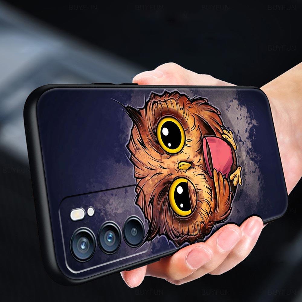 Girl Gifts Lovely Owl Phone Case For OPPO Find X5 A54 A53 A52 A9 2020 A16 A15 A95 A76 A74 A12 Reno7 SE Reno6 Pro Plus 5G Cover