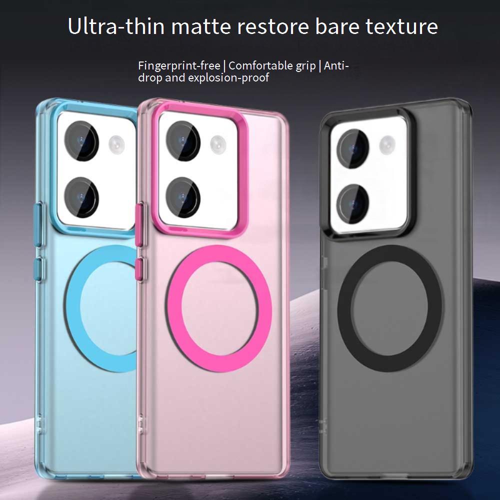 Magsafe Matte Phone Case For Vivo Y200 Pro 5G Magnetic Wireless Charging For Vivo Y200 Pro Shockproof Cover