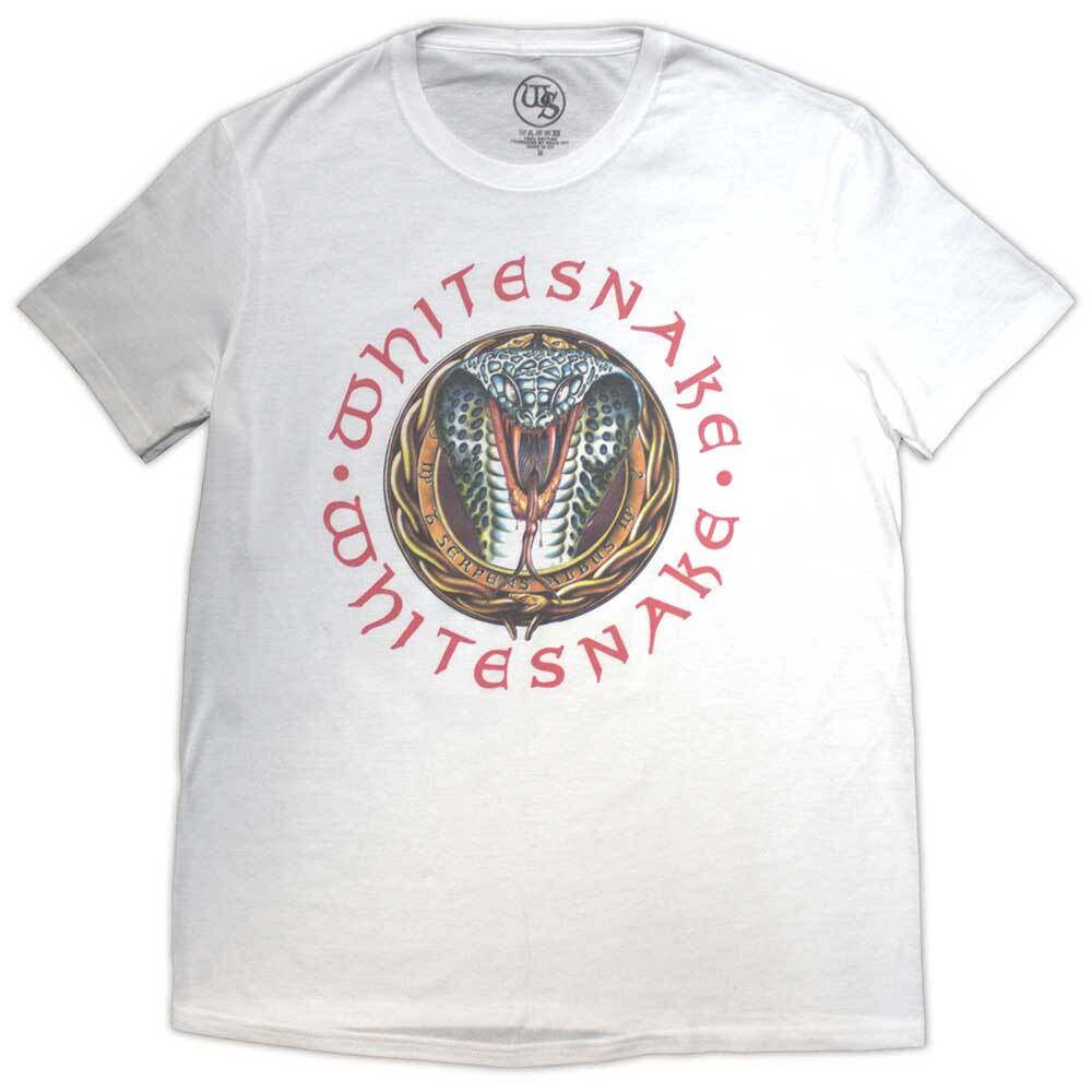 Whitesnake Donnington Snake T-Shirt White New XXL