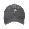 Mr Bean Cartoon Sun Baseball Cap Vintage Women Unisex Washed Trucker Hat Sunscreen Print Outdoor Sport Baseball Caps