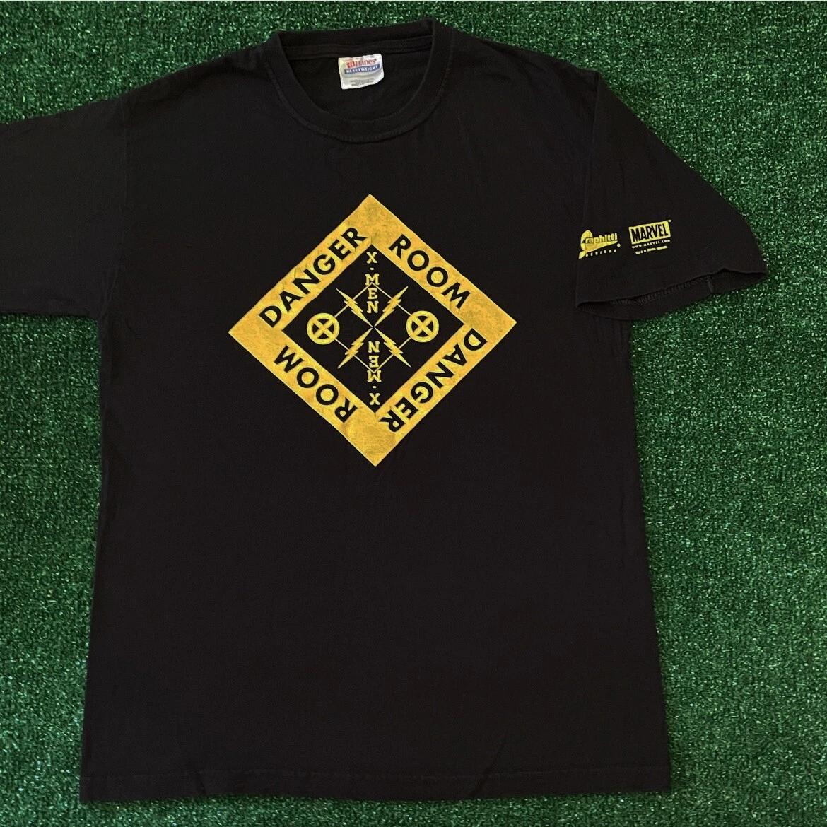 VTG Marvel Xmen Graphitti Danger Room Vintage 2004 Shirt Mens Small Wolverine XL