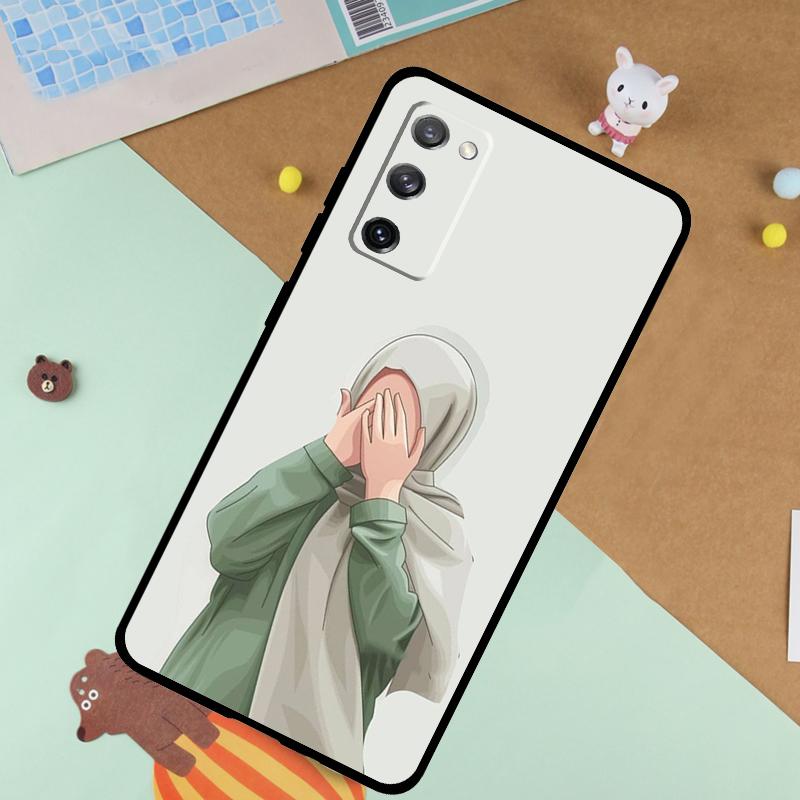 Muslim Islamic Arabic Hijab Gril Soft Case For Samsung Galaxy S24 Ultra S9 S10 S20 S22 S23 Plus S21 FE S25 Ultra Funda Cover