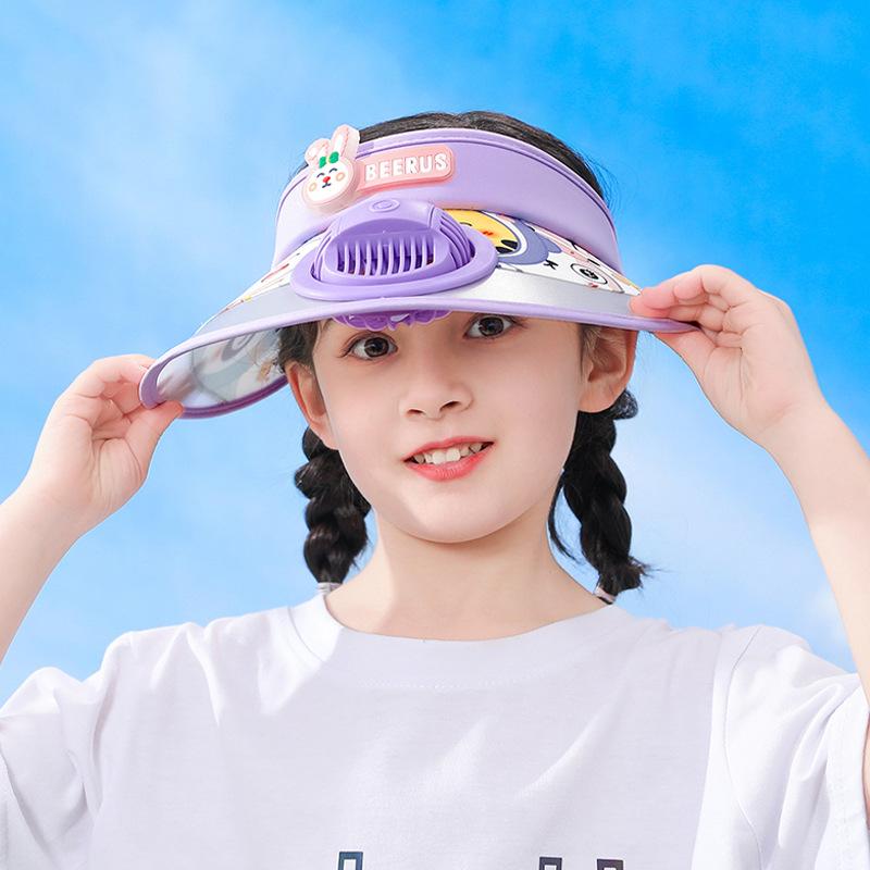 1144 Children's Hat with Big Eaves, Sun Hat for Boys and Girls, Cartoon Empty Top Hat, Summer Sun Hat