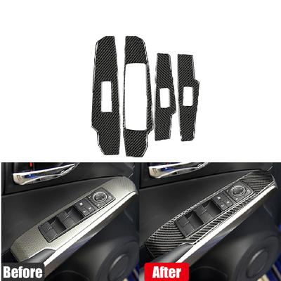 Carbon Fiber Inside Door Window Switch Trim Cover For Lexus IS250 IS350 2013-20