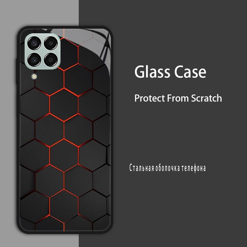 M53 5G Case For Samsung Galaxy M53 Case for Samsung M33 Tmepered Glass Case Fundas For Galaxy M23 A12 M12 A22 5G F23 Phone Cases